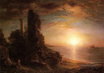  Hudson Oil Painting - Landscape in Greece scenery Hudson River Frederic Edwin Church